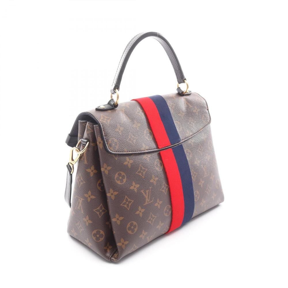 Louis Vuitton Brown Multicolor Canvas Handbag Georges Monogram Leather